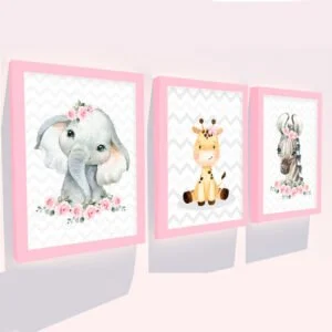 kit-quadros-safari-menina