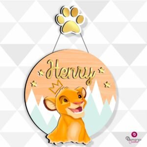 Porta Maternidade Simba Rei Leão