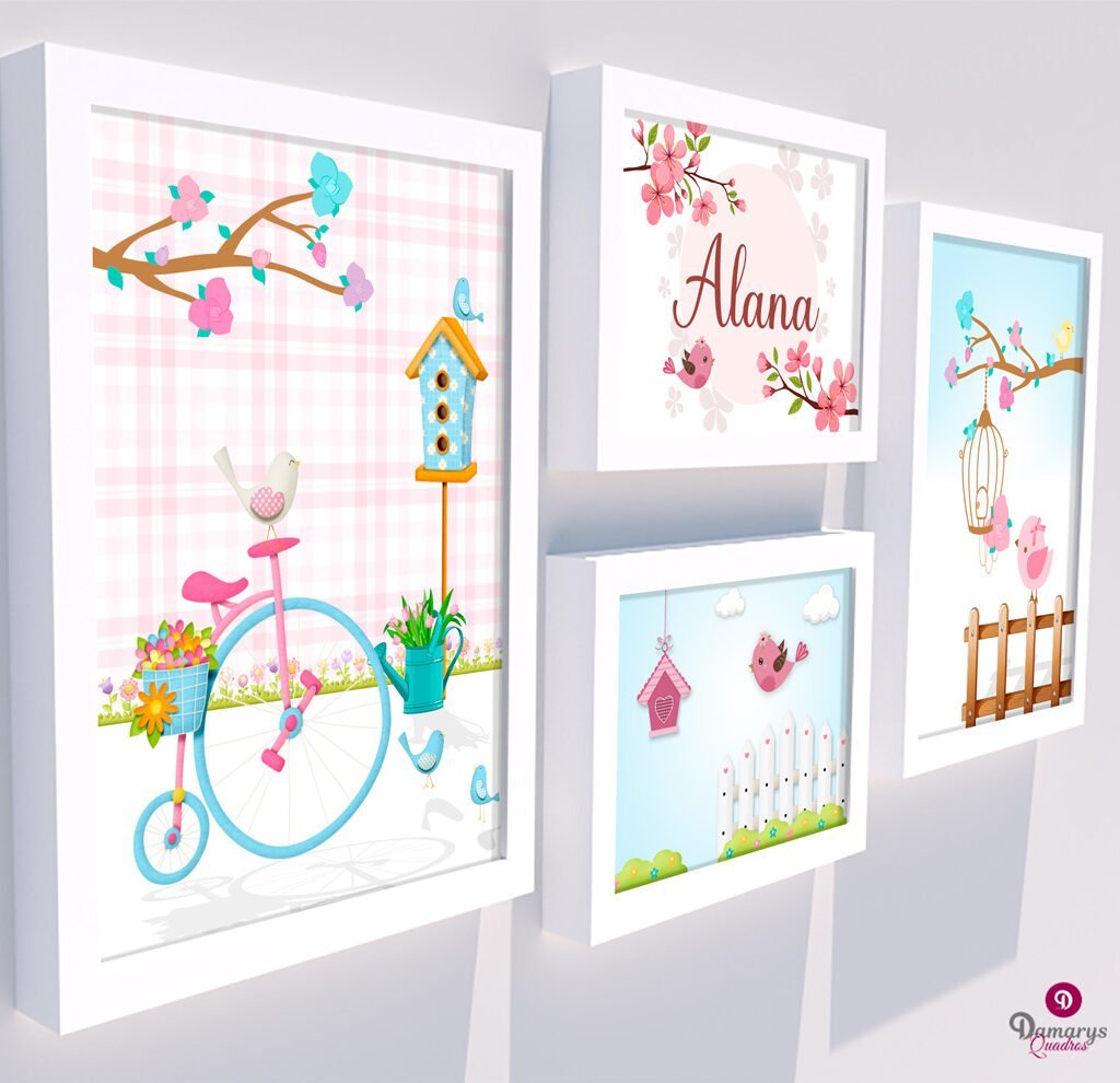 Quadro Infantil Jardim Encantado