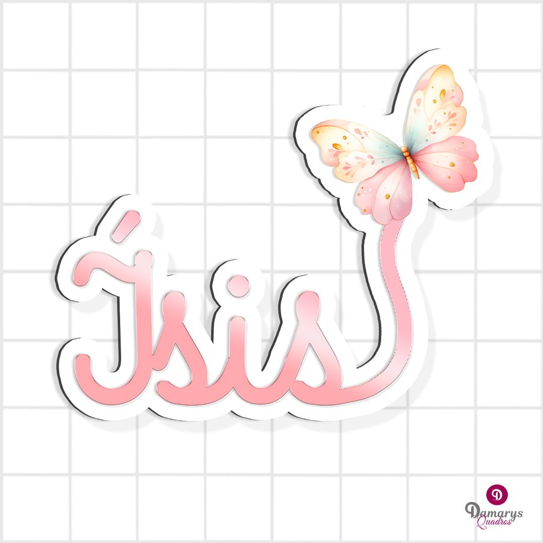 Nome Recortado Borboleta