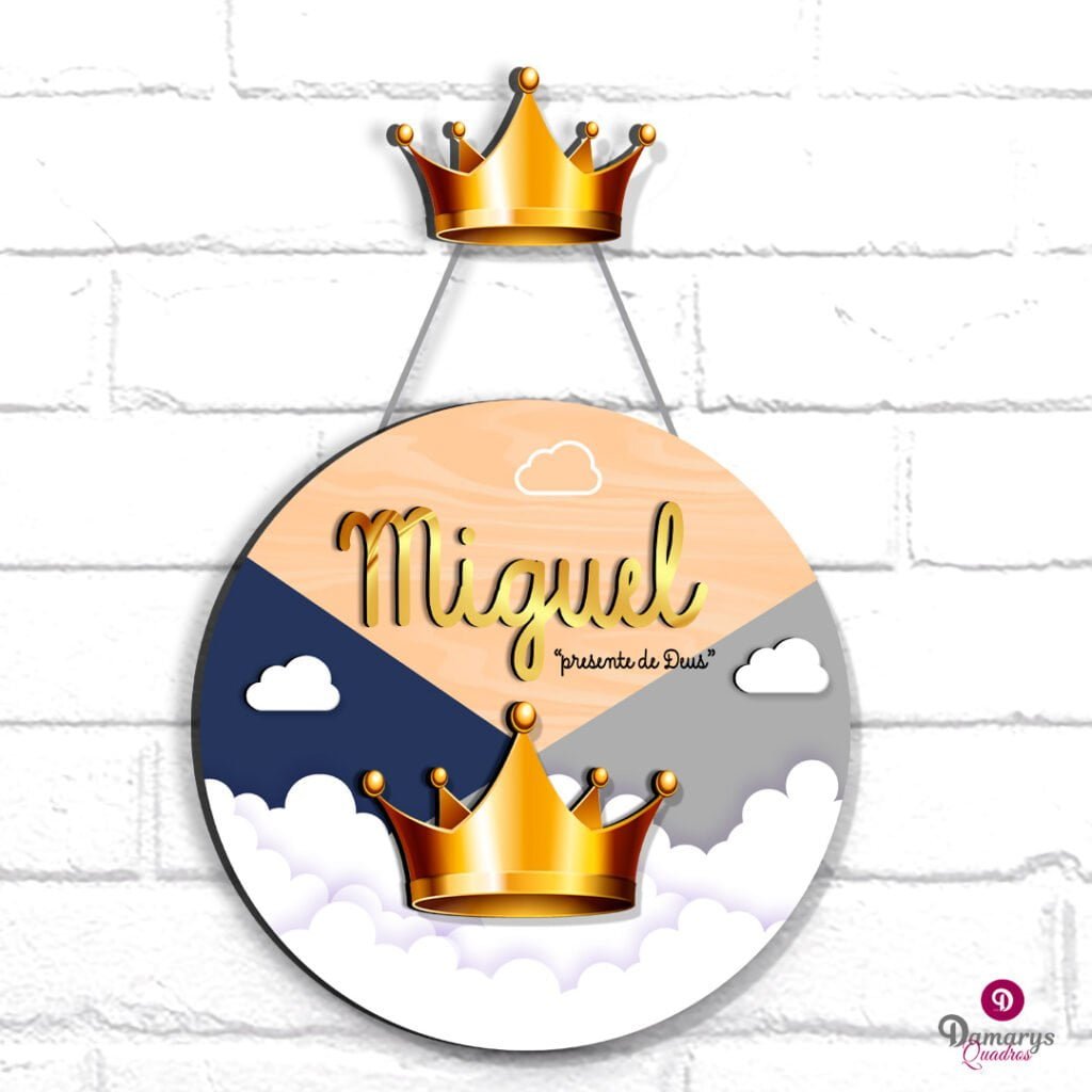 Porta Maternidade Coroa de Príncipe