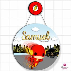 Porta Maternidade Super-herói Flash