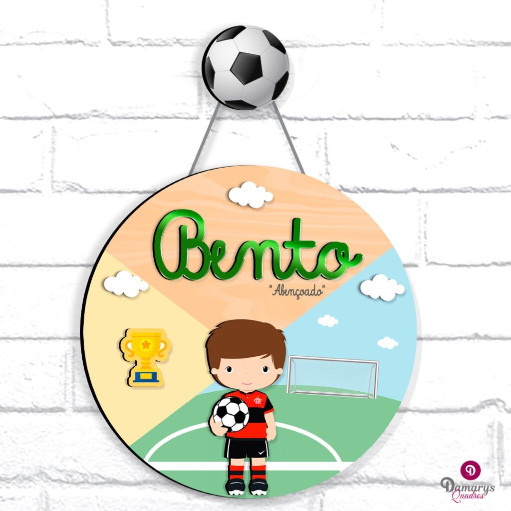 Porta Maternidade Jogador de Futebol