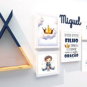 Quadro Infantil Kit Pequeno Príncipe