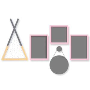 Quadro Infantil Monte Seu Kit 3