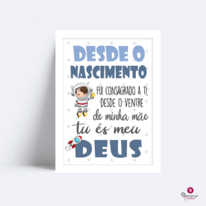 Quadro Versiculo Mais Astronauta