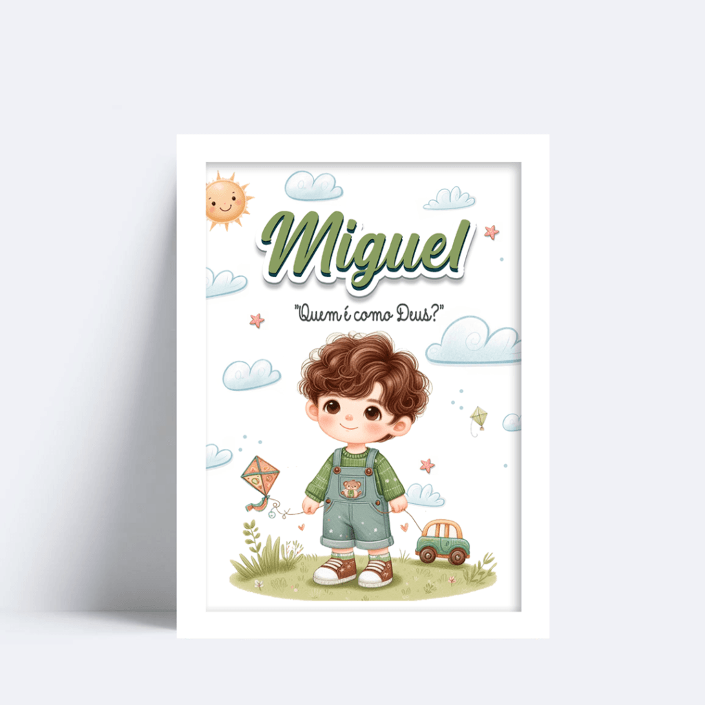 Quadro Com Nome Miguel