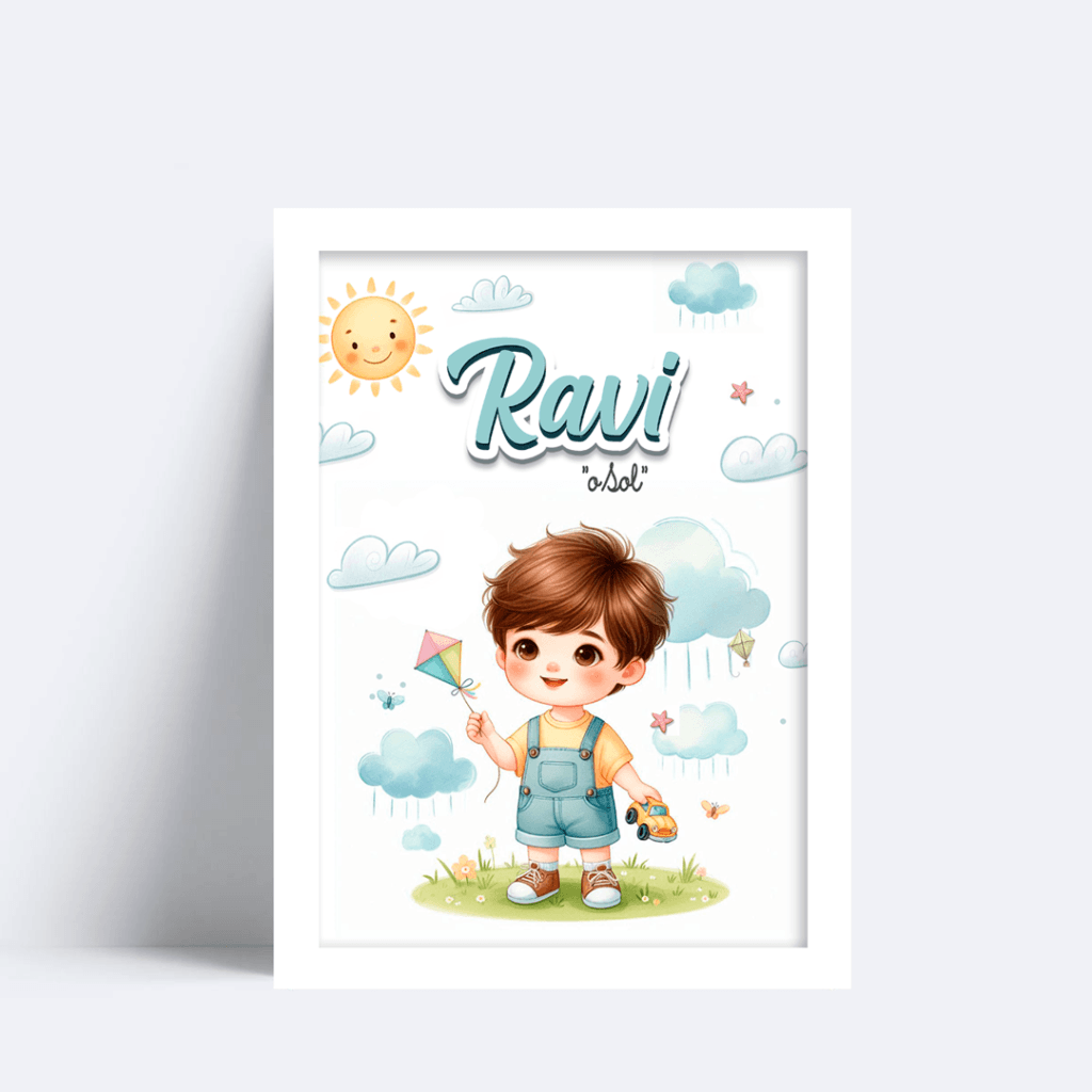 Quadro Com Nome Ravi