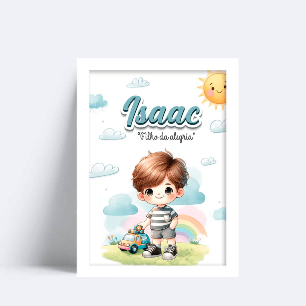 Quadro Com Nome Isaac