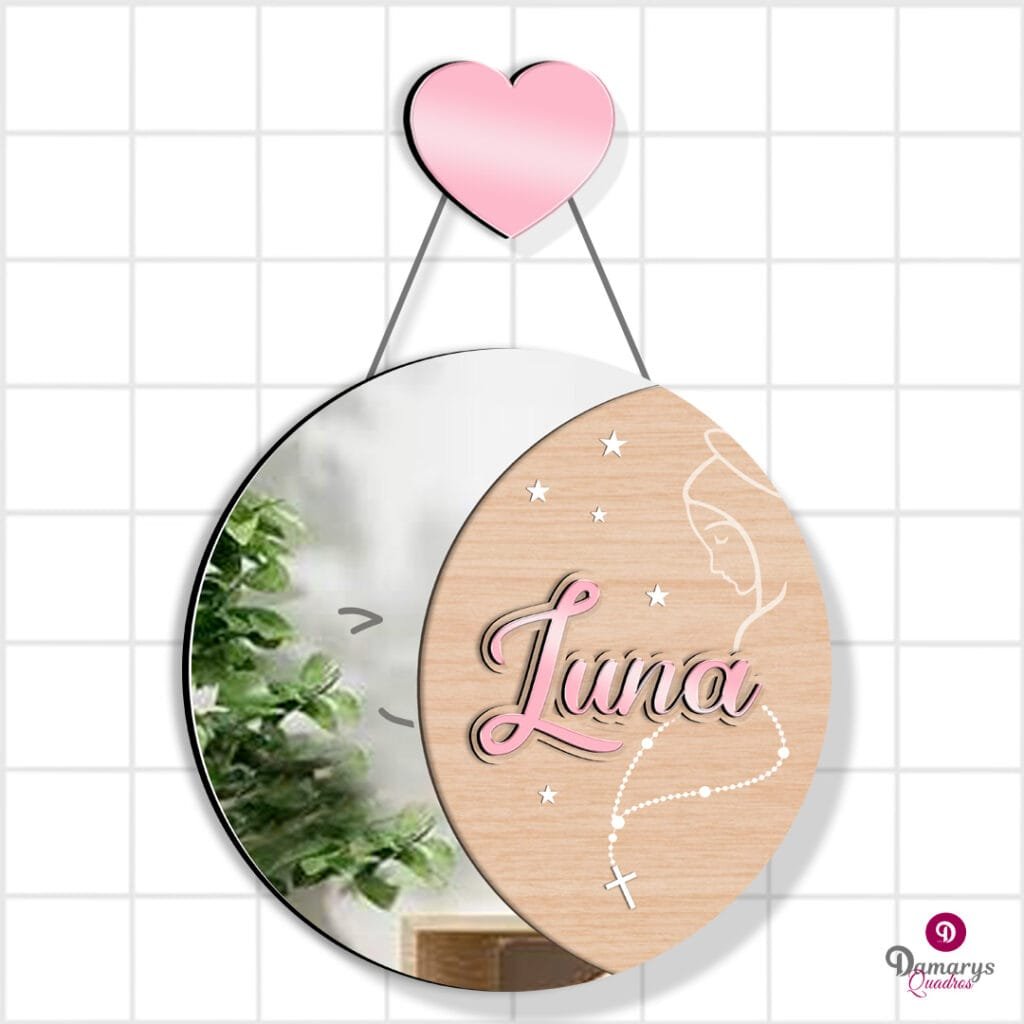 Porta Maternidade Lua Espelhado