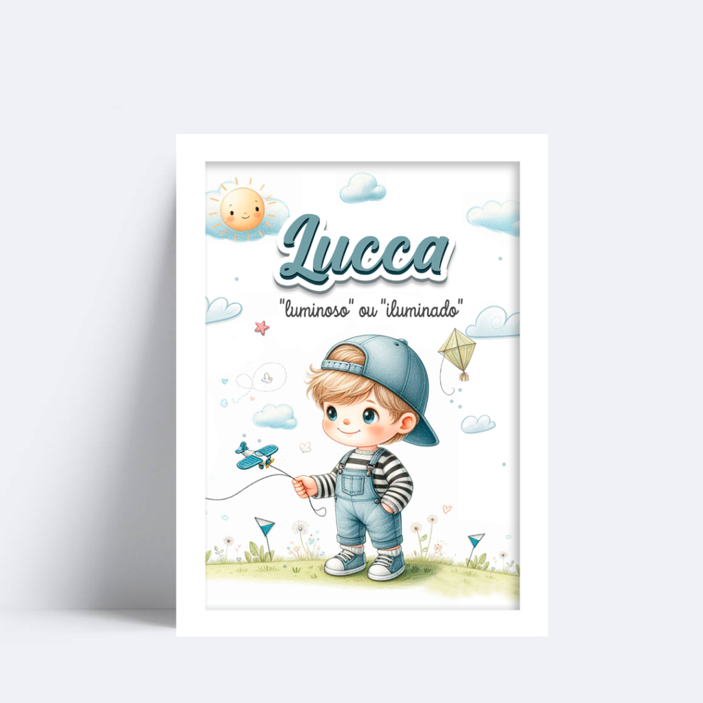 Quadro Com Nome Lucca