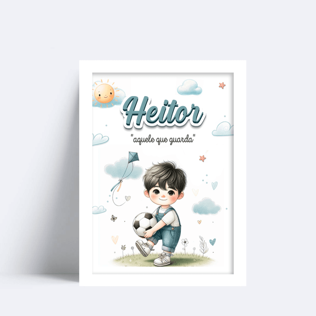 Quadro Com Nome Heitor