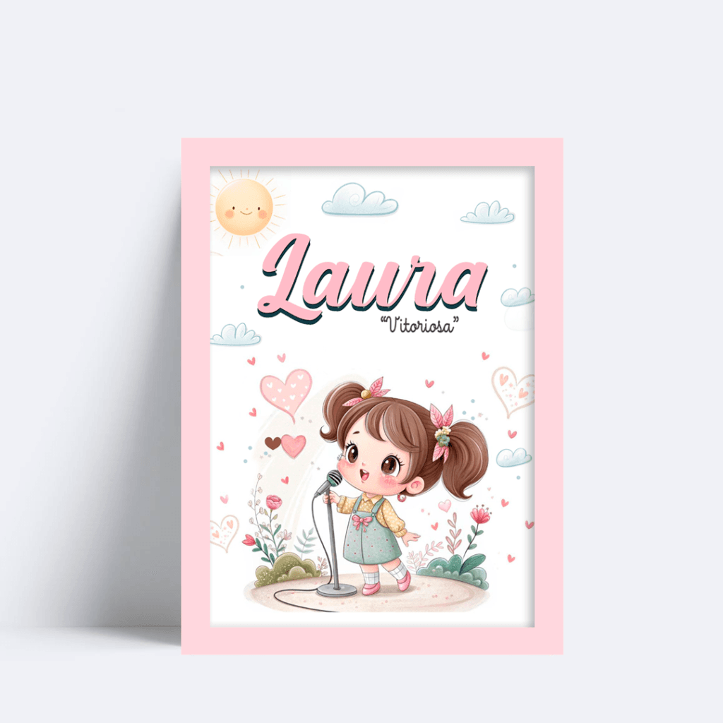 Quadro Com Nome Laura