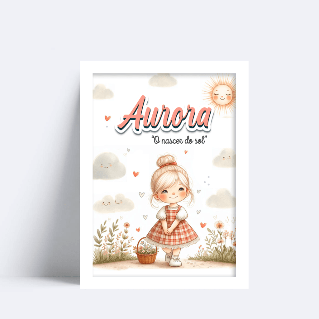 Quadro Com Nome Aurora
