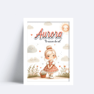 Quadro Com Nome Aurora