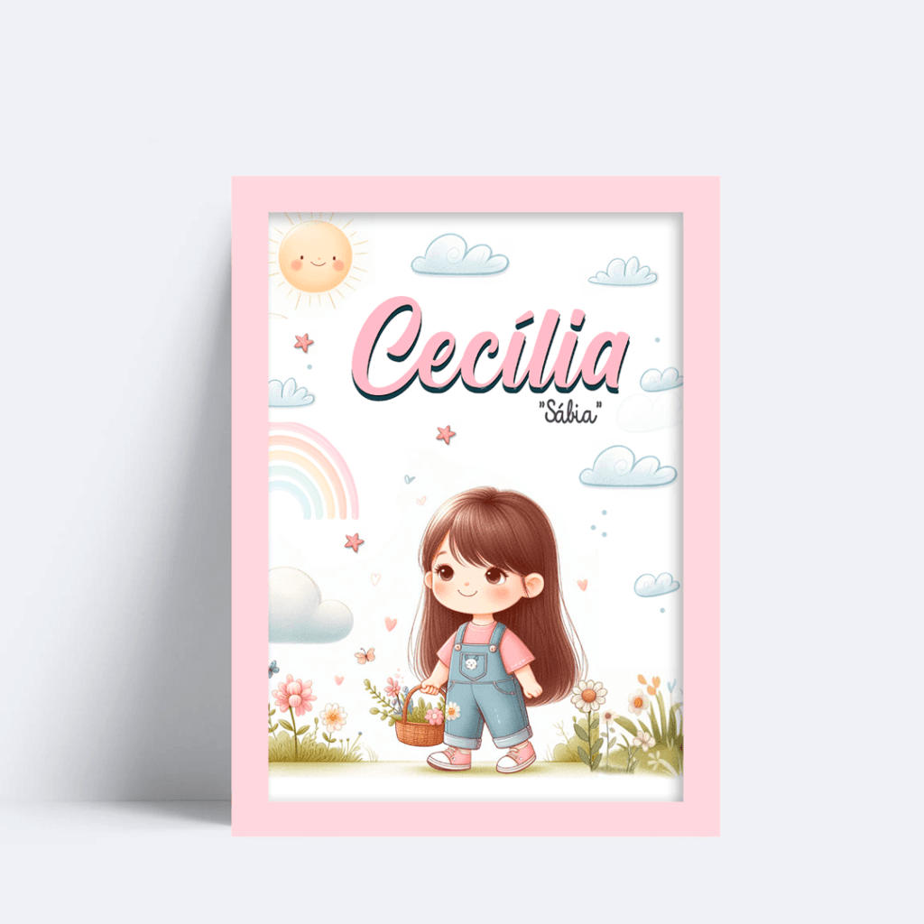 Quadro Com Nome Cecília