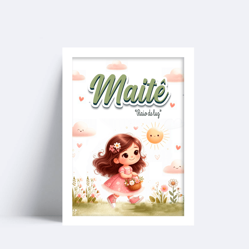 Quadro Com Nome Maitê
