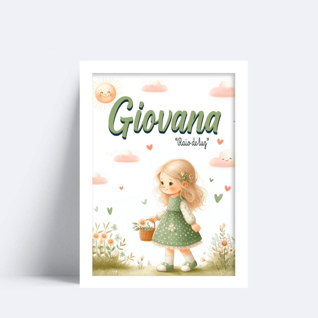 Quadro Com Nome Giovana