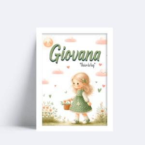 Quadro Com Nome Giovana
