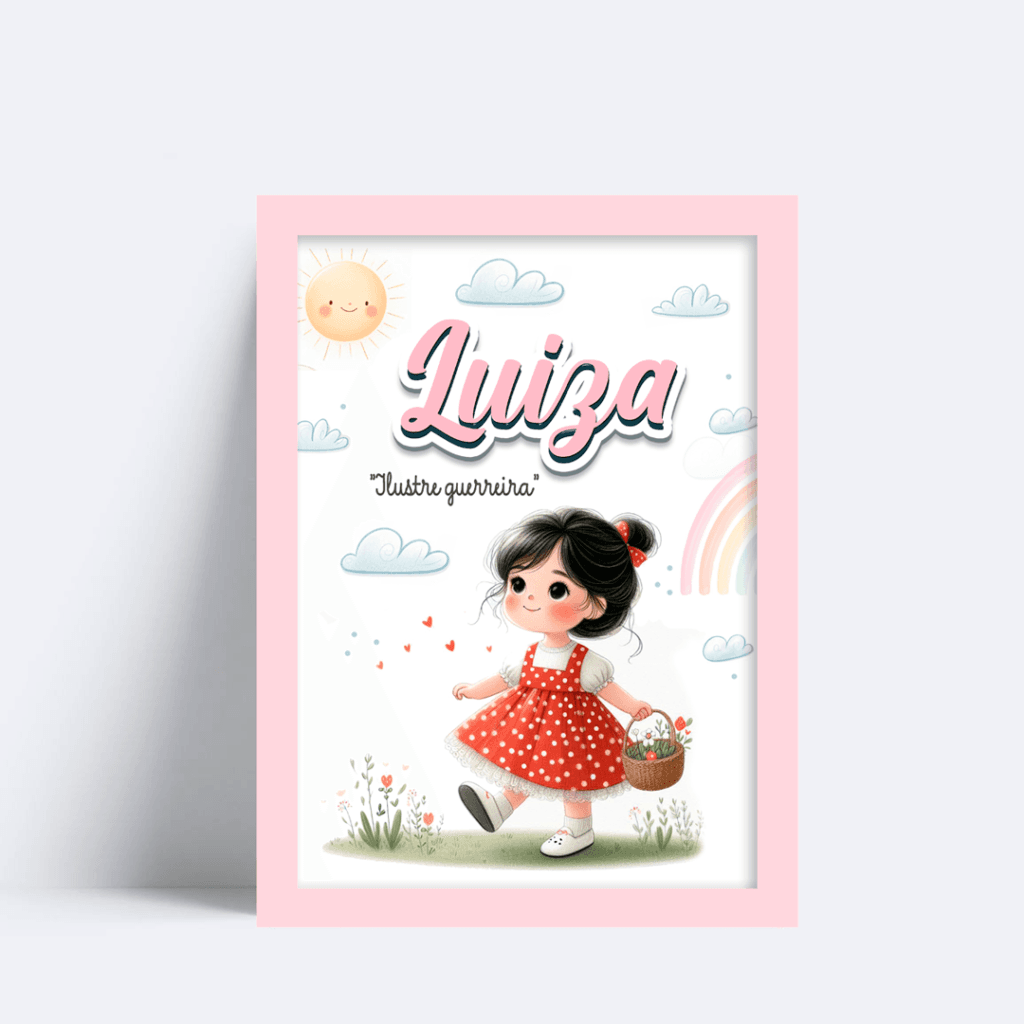 Quadro Com Nome Luiza