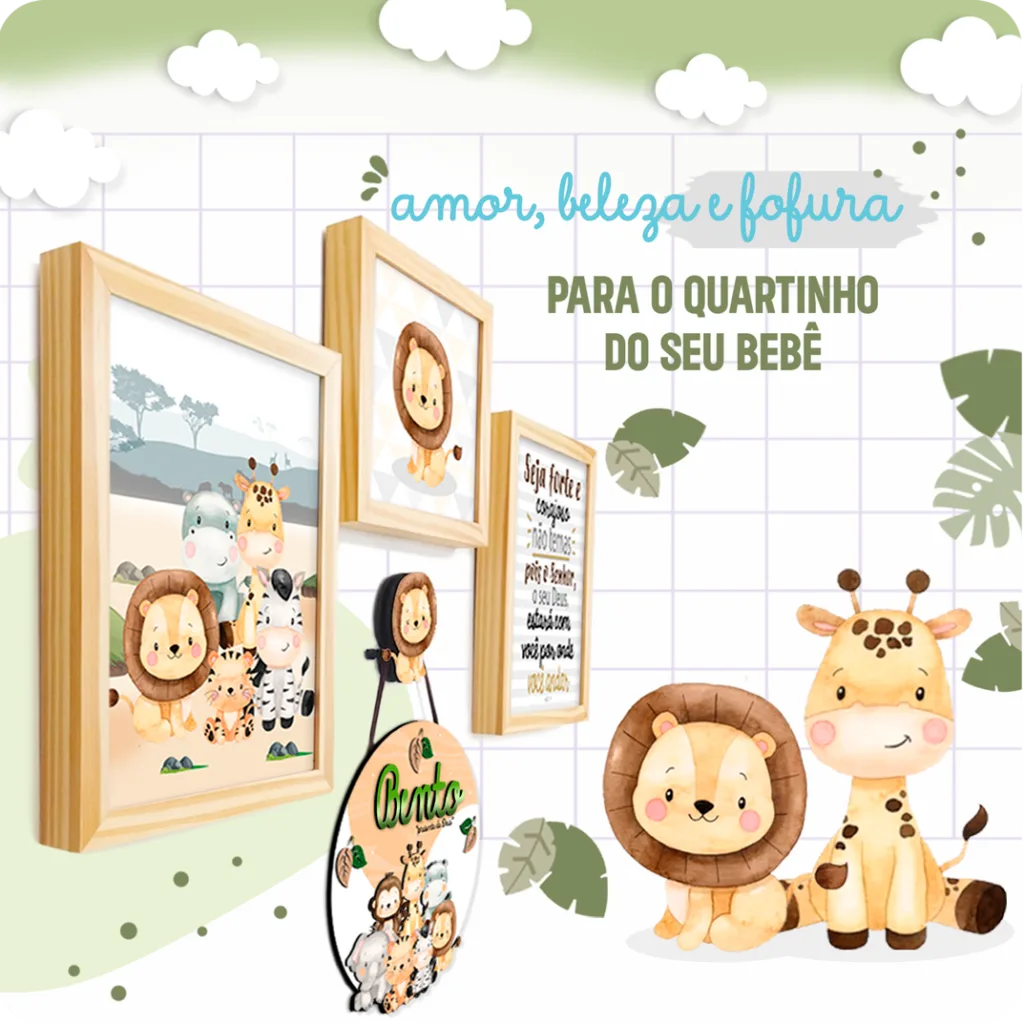 BANNER SAFARI Damarys Quadros Store