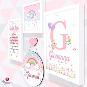 Kit de Quadros Jardim das Borboletas