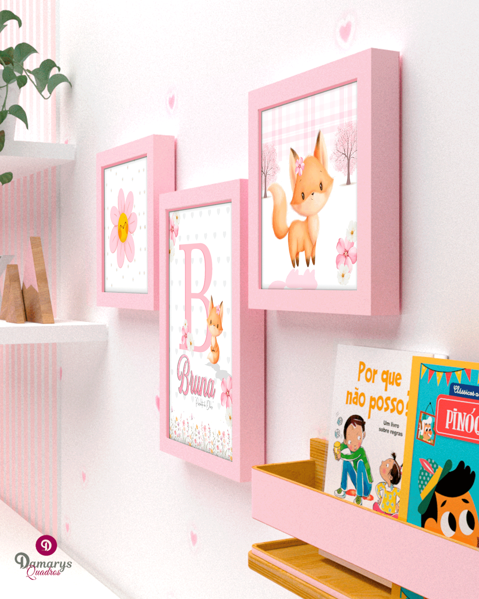 Kit de Quadros Raposinha Baby