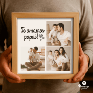 Quadro Dia Dos Pais - Momentos em Três Fotos