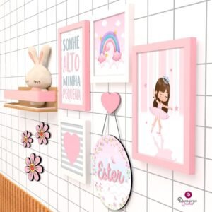 Kit Bailarina Arco-íris: Kit com 6 Peças