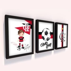 Quadro Infantil Kit Flamengo 2