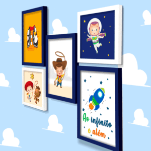 Kit de quadros infantil Toy Story 5 personalizado