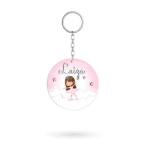 Chaveiro Bailarina personalizado pacote com 20 unidades