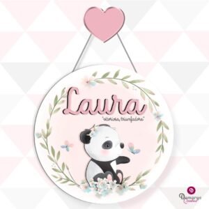 Porta Maternidade Ursinha panda