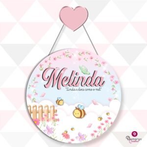 Porta maternidade Abelhinha personalizado