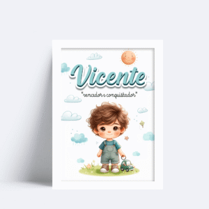Quadro Com Nome Vicente