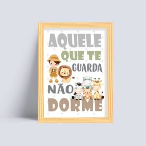 Quadro Versículo Aquele Que Te Guarda