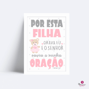 Quadro Por Esta Filha Orava Eu Ursinha