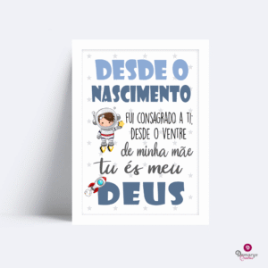 Quadro Versiculo Mais Astronauta