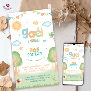 Convite Digital 365 Sorrisos personalizado