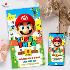 Convite Digital Super Mario World