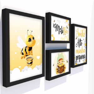 Quadro Infantil Kit Abelhinhas