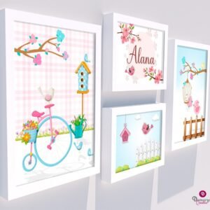 Quadro Infantil Jardim Encantado