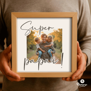 1 Presente Criativo Dia dos Pais: Quadro Super Papai Único