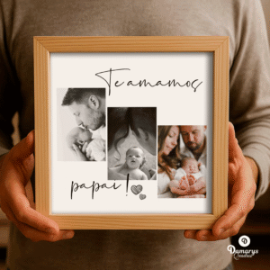 Quadro Dia Dos Pais - Te Amamos Papai - Modelo 23cm
