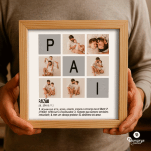 1 Quadro Personalizado Dia dos Pais: Presente Único e Afetivo