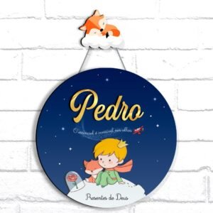 Porta maternidade Pequeno Príncipe personalizado
