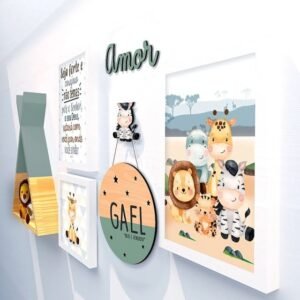 Kit quadros Safari personalizado
